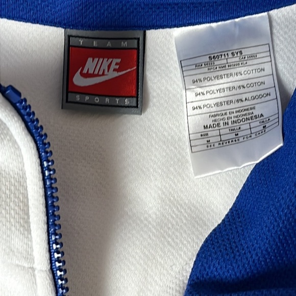 Vintage Retro 90s Duke Blue Devils Basketball Nike Warm Up Top - Picture 4 of 6